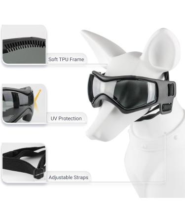 PETLESO Dog Goggles with Helmet Set | 2-Piece Black Dog Goggles & Helmet for Small & Medium Dogs - UV Protection & Safety - Buy Online on GoSupps.com