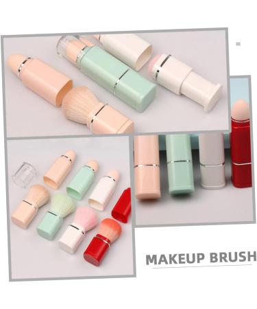 Healeved 2 in 1 Makeup Brush Portable Makeup Brush Facial Blush Brush Foundation Brush Makeup Brush for Loose Powder Makeup Brush for Foundation Makeup Brush for Women 2 in 1 Cosmetic Brush - Buy Online on GoSupps.com