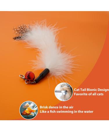 2022 Cat Feather Toy Set - Interactive Kitten Toys with Elastic Wand and Refill Feathers - Indoor Cat Play and Exercise - Buy Online on GoSupps.com
