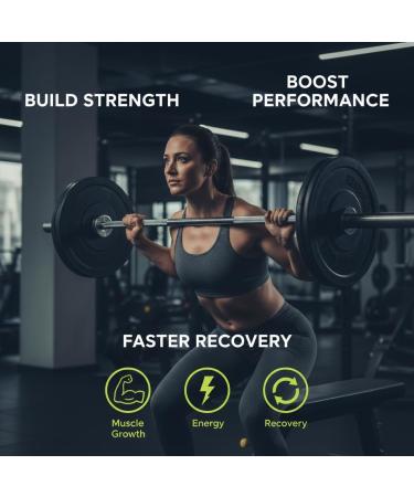 Happy Healthy Wellness Creatine Monohydrate Gummies 5g Per Serving - Premium Muscle Builder for Men & Women Strength & Recovery Support - Delicious Tropical Flavor - 120 Count 30 Servings - Buy Online on GoSupps.com