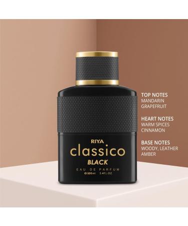 Ri'ya CLAS'SICO For Men & Women Eau De Parfum Spray Fruity Amber Mild Fragrance Long Lasting Perfume (Classic Black) 100ml (3.4 Fl Oz) - Buy Online on GoSupps.com