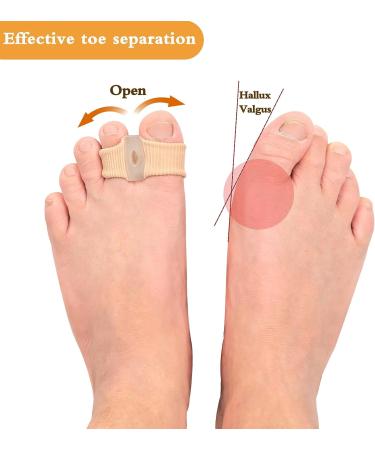 Soft Washable Toe Separators for Women Men - Relieve Foot Pain & Correct Hammer Toe - 2 Pair Small - Suitable for Bunion & Hallux Valgus - Buy Online on GoSupps.com