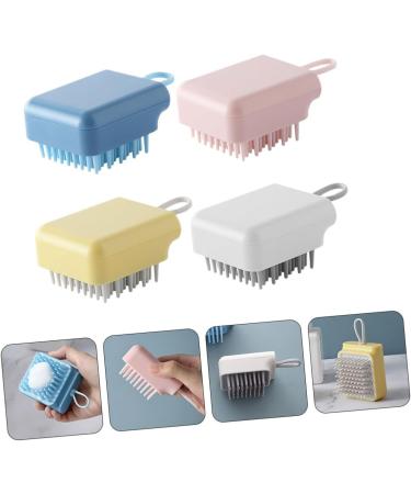 Kombiuda 4-Piece Silicone Scalp Massager & Body Scrubber - Gentle Hair Care & Exfoliating Shampoo Brush - Buy Online on GoSupps.com
