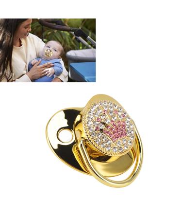 Buy Ultra-Light Gold Silicone Baby Pacifier for Newborns | Soft & Curved Design | Ideal for 0-6 Months Infants | International Shipping Available - Buy Online on GoSupps.com