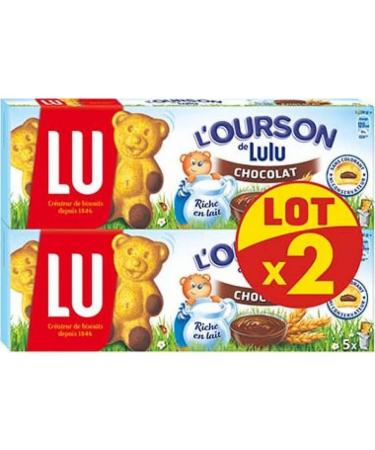 OURSON Lulu ourson 2x150g choco - Le lot de 2 paquets de 250g