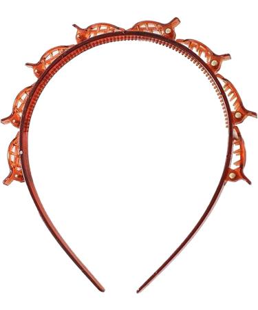 Clip Headband 2 Double Braid Bangs Hairstyle Hairpin Professional Weaving Hairband With Clips Hairbands Women For Weddings Parties Valentine'S Day Short Long Hair Red - Buy Online on GoSupps.com