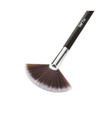 Nanshy Highlighter Fan Makeup Brush - Professional Blush & Bronzer Fan Brush - Vegan & Cruelty-Free - Onyx Black - Buy Online on GoSupps.com