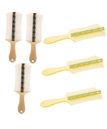 Peigne Antipelliculaire Grand Dents Fines Double Face Lot de 6 Pi ces Plastique pais avec Manche Ergonomique Soin du Cuir Chevelu pour Adultes Gar on et Filles et Animaux
