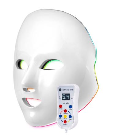 LED Face Mask - Red Light Therapy for Glowing Skin 8 Wavelengths Safe and Comfortable Includes Head Strap Brackets and Controller