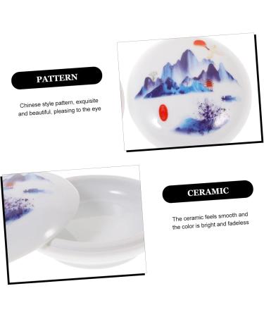 Didiseaon Ink Pad Box Red Paste Ink Ceramics to Paint Craft Ink Pad Travel Jars for Creams Ceramics Cosmetic Containers Travel Containers for Creams White Seal Powder Bottle - Buy Online on GoSupps.com