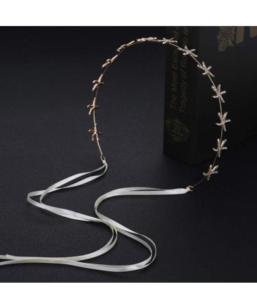 Lurrose Wedding Star Headgear - 1PC Golden Rhinestone Headband Hair Accessory for Brides - Buy Online on GoSupps.com
