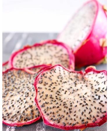 Dried Dragon Fruit Slices - Premium Dehydrated Cocktail Garnishes - 14 Servings (50g Approx) - Buy Online on GoSupps.com