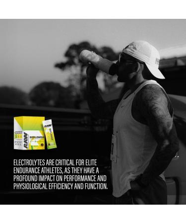 RAW Replenish Box - Premium Lemon Lime Electrolytes Powder for Hydration & Recovery | 20 Sticks - Electrolyte Drink Mix Supplement for Endurance & Performance - Buy Online on GoSupps.com