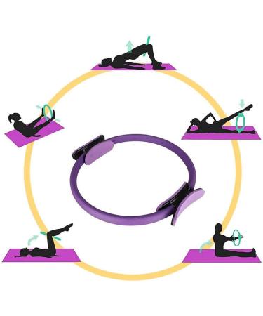 Buy Pilates Yoga Ring - Resistance Ring for Home Fitness & Core Training | Violet Magic Circle for Yoga & Gymnastics - Buy Online on GoSupps.com