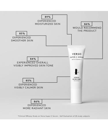Verso Skincare Super C Serum | Vitamin C Face Serum for Youthful Skin | International Shipping Available - Buy Online on GoSupps.com