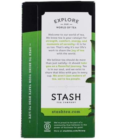Stash Tea - Th vert de la meilleure qualit - 20Sachets de th  - Buy Online on GoSupps.com