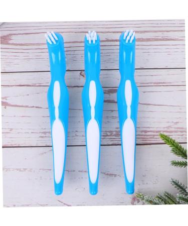 Minkissy 6 Pcs Double-Sided Toothbrushes for Denture Care | Best Brushes for Misaligned Teeth - Buy Online on GoSupps.com