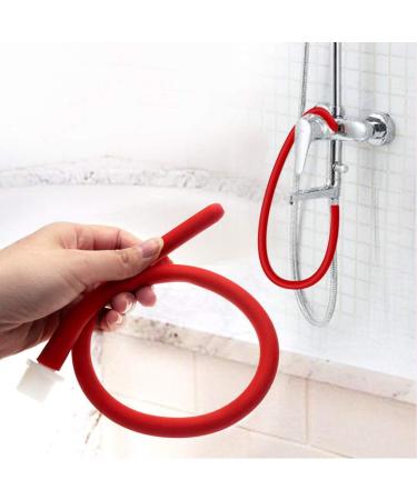 Soft Silicone Bidet Hose Cleaner | 50cm Enema Nozzle & Shower Hose | Black Douch Cleaning Pipe for Easy Hygiene - Buy Online on GoSupps.com