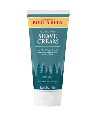 Burt s Bees Cooling Shave Cream with Aloe & Hemp For Men 5 Ounces (3 Pack) Natural 5 Ounce (Pack of 3)