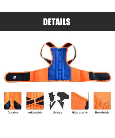 Zszbace Posture Correction Back Support for Men & Women | Relieve Back Pain Correct Hump & Lordosis | 5 Sizes Available for Office & Sports - Buy Online on GoSupps.com