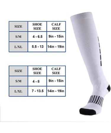 Zlyj Compression Socks for Men & Women | 20-30mmHg Knee Support for Running Sports & Football | XL - Buy Online on GoSupps.com