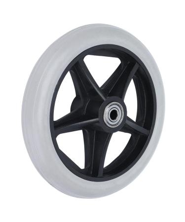 Wheelchair Wheels 6in Solid Wheel Stable Operation 608ZZ Bearing Wear Resistant for Rollators for Walkers - Buy Online on GoSupps.com