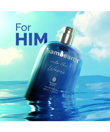 Mama'earth Into The Waves Liquid Eau De Parfum For Men-100 Ml|Made Safe Approved|Premium&Long-Lasting Fragrance|Blend Of Exotic Ingredients|Perfume With Bergamot |Fresh Scent For Men. - Buy Online on GoSupps.com