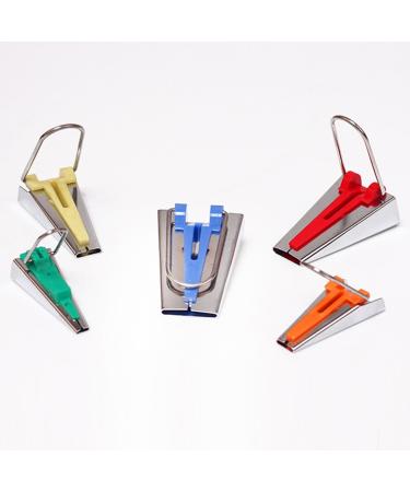 HONEYSEW Fabric Bias Tape Maker Tool for Sewing Quilting Size 6mm 9mm 12mm 18mm 25mm Set of 5 Sewing Quilting/Fabric Sewing Quilting Bias Binding Maker Tape Maker Tool Set