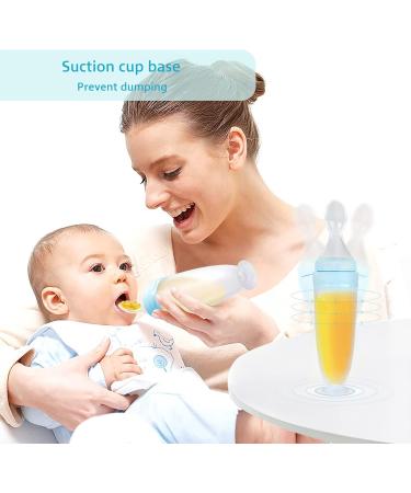 Termichy Baby Weaning Spoon - Silicone Food Dispensing Spoon for Infant Feeding 90ML (Blue) - Buy Online on GoSupps.com