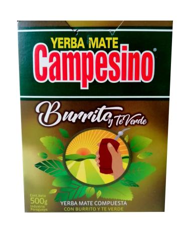 Yerba Mate Campesino Burrito and Green Tea