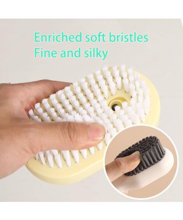 2 in 1 Multifunction Cleaning Brush Cleaning Brush with Soap Dispenser for Shoes Cleaning with Encrypted Soft Hair Ergonomic Non-Slip Handle Press Out Liquid Laundry Brush (D 1PCS) D 1PCS - Buy Online on GoSupps.com