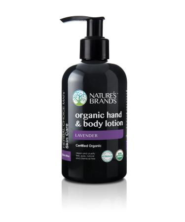 Nature's Brands Herbal Choice Mari Organic Hand & Body Lotion Lavender 8 floz BPA Free Plastic Bottle