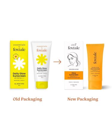 Essentials Daily Glow Sunscreen SPF 50 PA+++ | Vitamin C & Niacinamide | No White Cast Non-Greasy Anti-Tan | For Men & Women - 50 ml - Buy Online on GoSupps.com