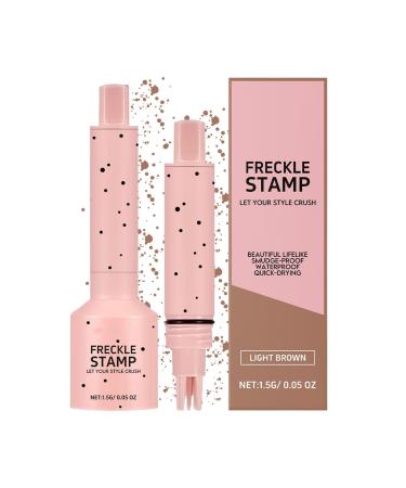 freckles stamp - Freckle Stamp Beauty Freckle Marker | Natural Lifelike Fake Freckles Makeup Pen | Long Lasting Quick Dry Temporary Facial Spots Stamps Makeups For Men & Women 1 g (Lot de 1)