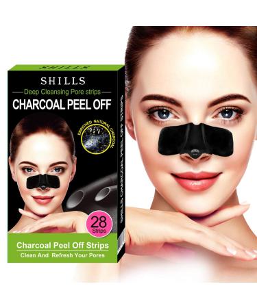 SHILLS Purifying Pore Strips Nose Strips 28 Count Strips Deep Cleansing Blackhead Remover Strips Blackhead Remover Nose Combo Pack