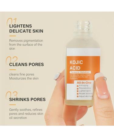 Kojic Acid Turmeric Oil Dark Spot Remover for Face Kojic Acid Serum Turmeric Face Cream Turmeric Oil For Dark Spots Dark Spot Correcting Serum For Women (1) - Buy Online on GoSupps.com