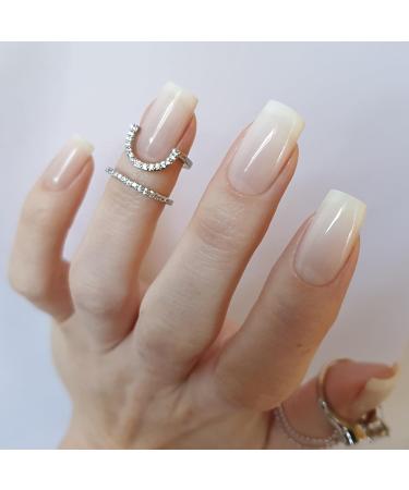 Zaubern gel4Home: UV Nail Foils & Gel Wraps - Semi-Cured Gel Nails in Snow White | International Shipping Available - Buy Online on GoSupps.com