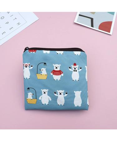 3-Pack Sanitary Napkin Storage Bags with Zipper - 5x5 inches | Cute Strawberry Design | Ideal for Girls, Women & Ladies - Buy Online on GoSupps.com