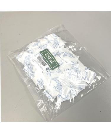 USPak 2 Gram Silica Gel Desiccant Packs - 100 Moisture Absorbers for Dehumidifying Storage - Buy Online on GoSupps.com