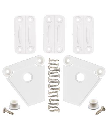 NeverBreak Parts - Igloo Cooler Replacement Parts - Large Repair Kit | High Strength Igloo Cooler Hinges Replacement with Latches | Ice Chest Repair Kit White