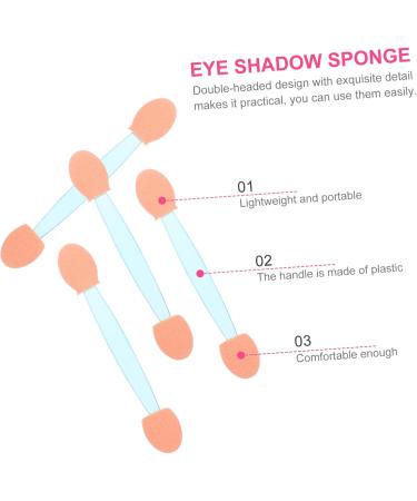 Housoutil 200 Pcs Double Ended Eyeshadow Brush Eyeshadow Stick Eyeshadow Makeup Applicator Makeup Tool Sponge 6.5x1.3cmx2pcs Bluex2pcs - Buy Online on GoSupps.com