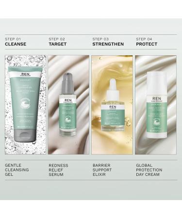 REN Evercalm Gentle Cleansing Gel - Natural Makeup Melting Facial Cleanser for Sensitive Skin - 5.1 Fl Oz - Buy Online on GoSupps.com