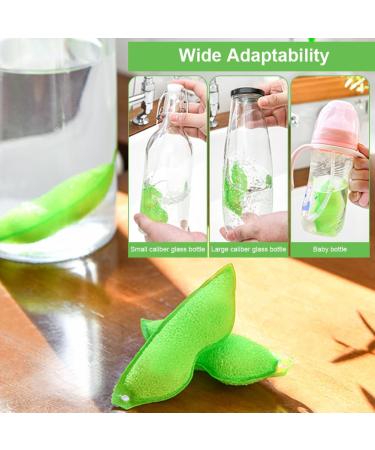 Miralith 6 Pcs Beans Shaped Bottle Cleaner Hangable All-Round Cleaning Water Bottle Cleaner for Home Kitchen Portable Reusable Bottle Cleaning Beans for Small Mouth Water Bottles Baby Bottles - Buy Online on GoSupps.com