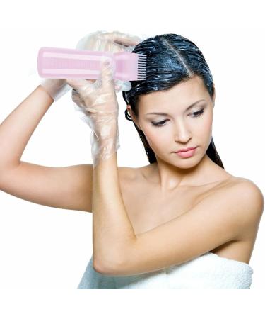 2pcs Hair Oil Applicator Bottle 60ml - Pink+Purple Hair Dye Brush Bottle for Salon Use - Buy Online on GoSupps.com