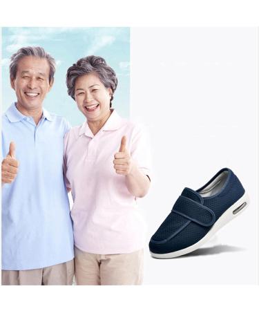 FZYUAN Unisex Diabetic Slippers | Adjustable Wide Width Diabetic Shoes for Swollen Feet | Lightweight Non Slip Walking Sneakers - Size Women 10.5/Men 10 - Buy Online on GoSupps.com