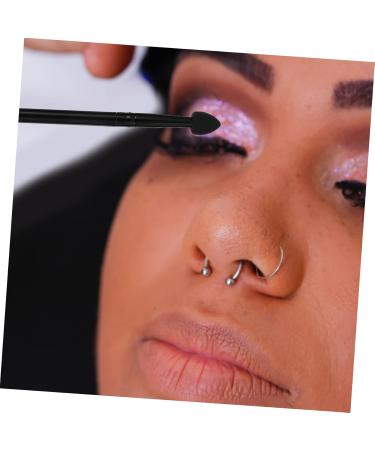 PLAFOPE 5pcs Silicone Eyeshadow Brush Cream Applicator Lip Balm Creamy Aluminum Cosmetic Eye Shadow Brush 13x1cm Black - Buy Online on GoSupps.com