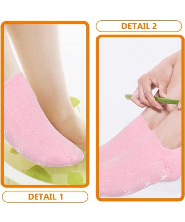 Healvian 3 Pairs Aloe Socks Moisturizing Spa Socks Infused Socks Gel Sleeping Fuzzy Socks Dry Feet Socks Lotion Socks for Women Men Repairing Softening Dry Cracked Feet Skins - Buy Online on GoSupps.com