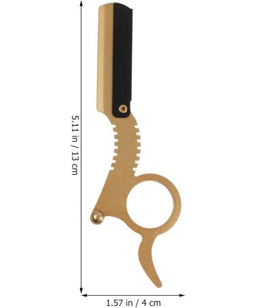 Lurrose Ergonomic Beard Razor & Mustache Trimmer - Stainless Steel Eyebrow Clipper for Precision Grooming | International Shipping Available - Buy Online on GoSupps.com