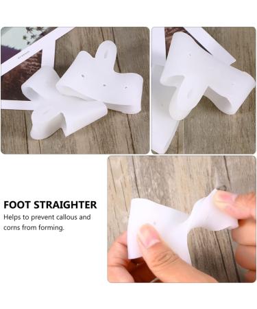 Silicone Toe Caps Set - Corn Relief, Blister Prevention, Metatarsal Guards - 3 Pairs (White) - Buy Online on GoSupps.com