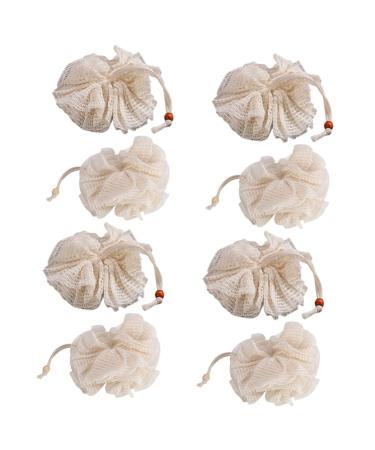 Hemoton 8 pcs Foaming Net Loofah Bath Scrub Sponge Massage loofah Brush face loofah Shower Pouf loofah washcloth loofah Scrubber Shower loofah Towel Ramie Universal Miss
